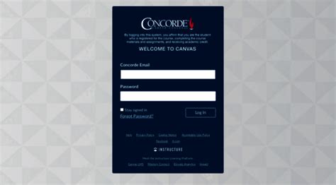 concorde instructure log in.